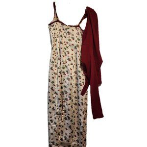 Lacemade Strawberry Farm Dress+ Cardigan Set